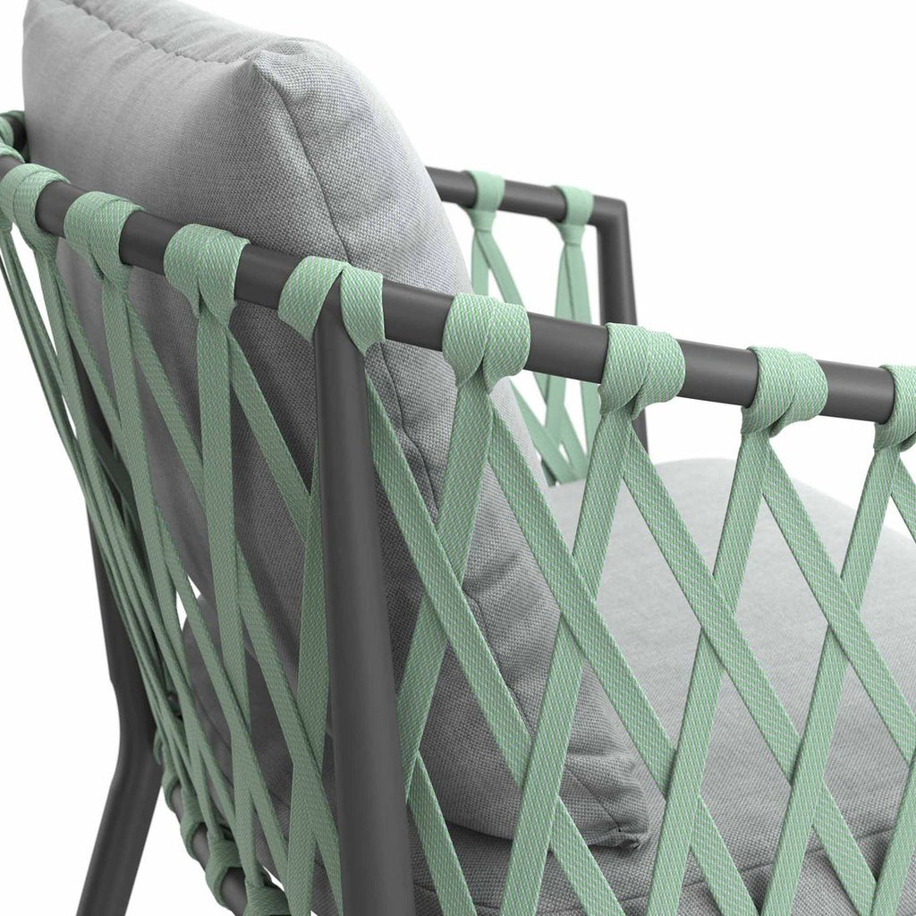 Stabelstol Sunrepo aluminium med puter - LC Garden