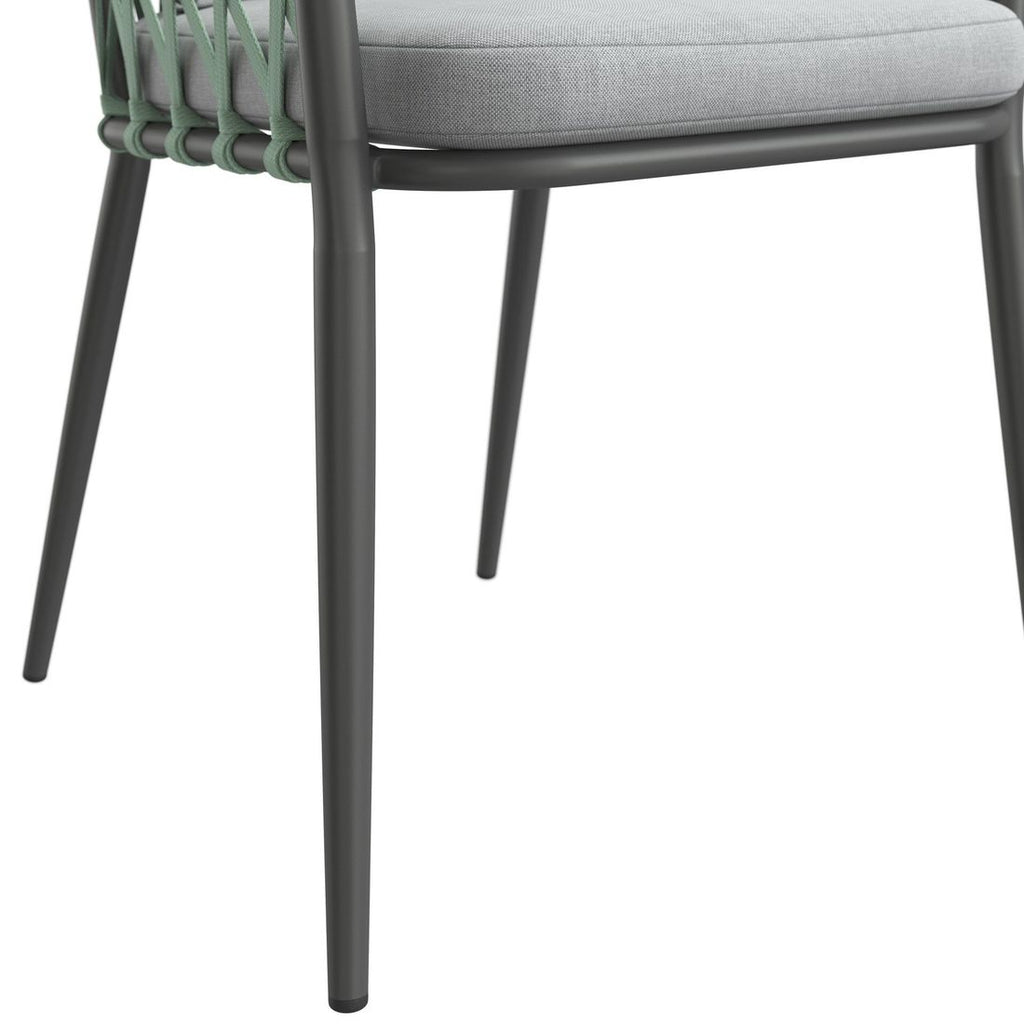 Stabelstol Sunrepo aluminium med puter - LC Garden