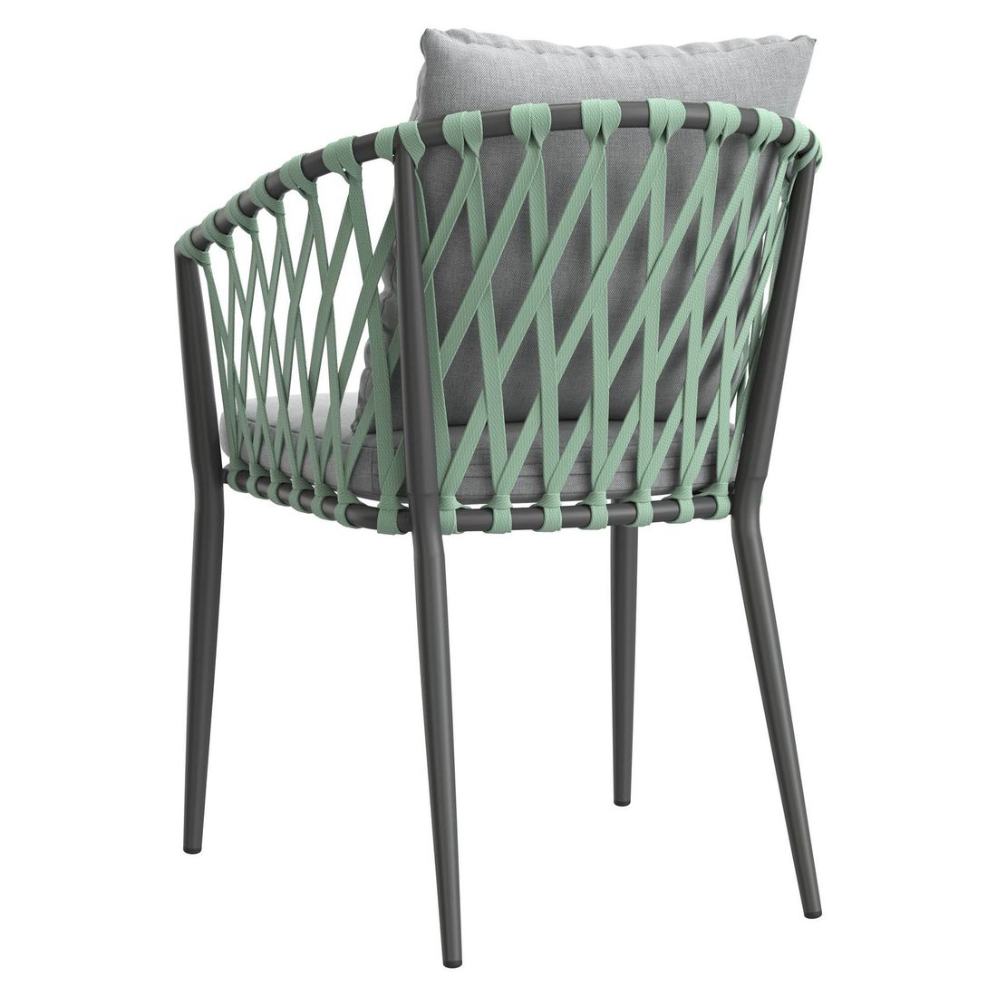 Stabelstol Sunrepo aluminium med puter - LC Garden