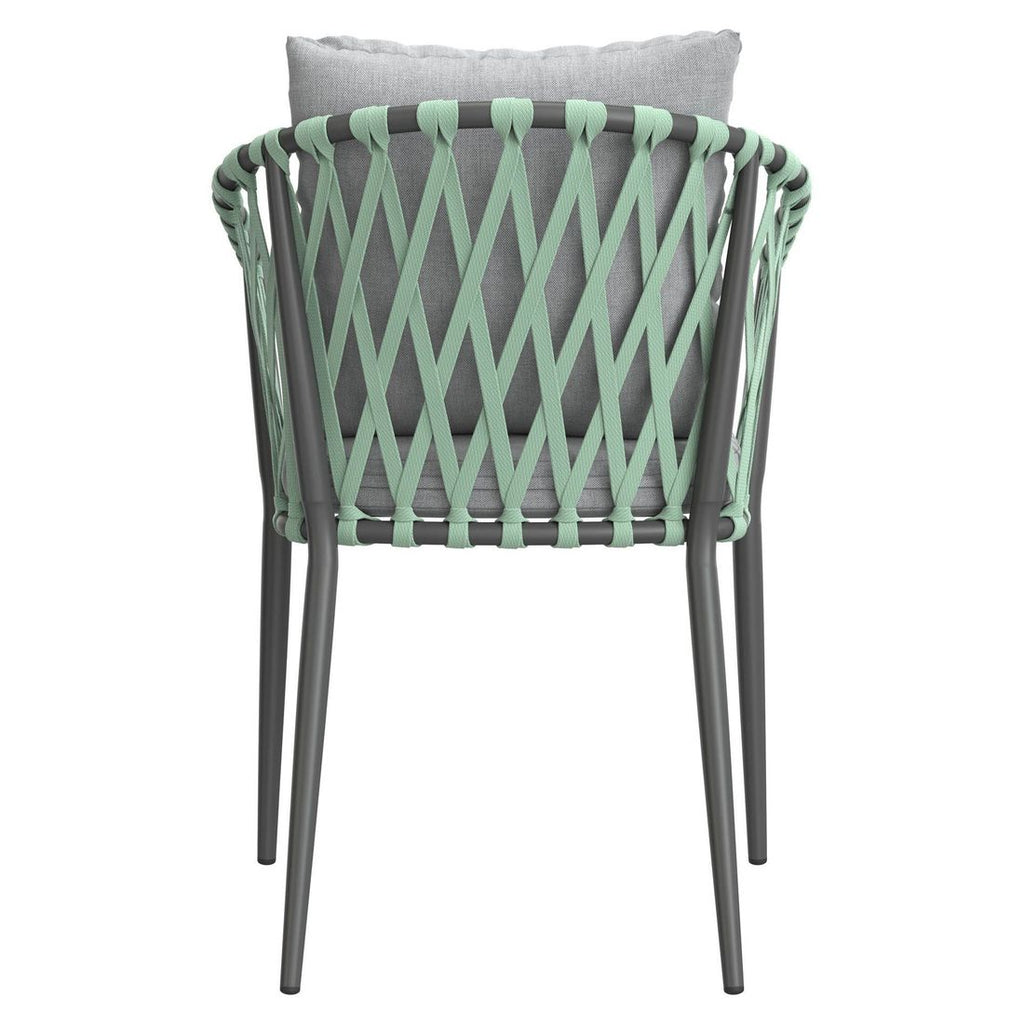 Stabelstol Sunrepo aluminium med puter - LC Garden