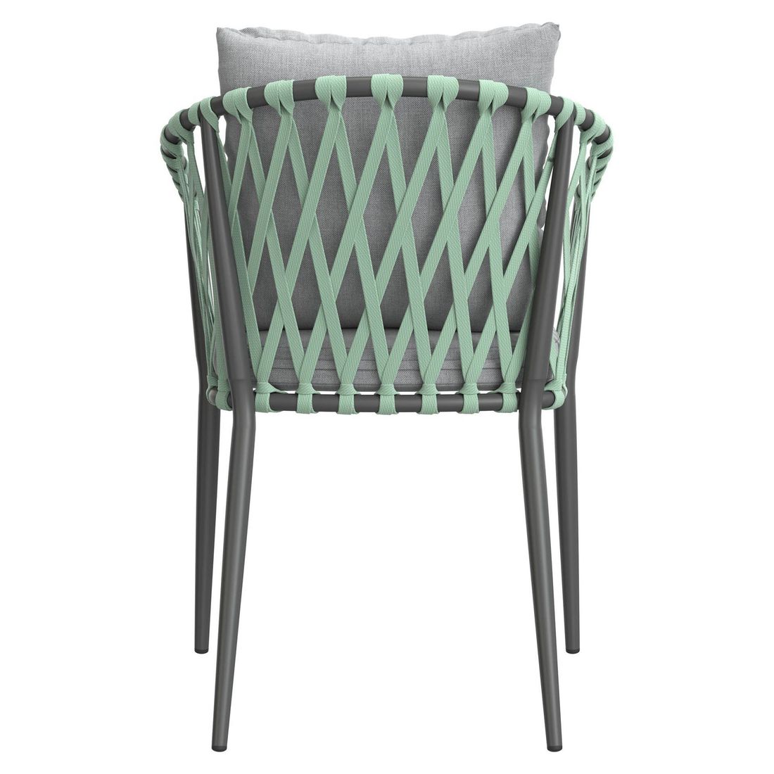 Stabelstol Sunrepo aluminium med puter - LC Garden
