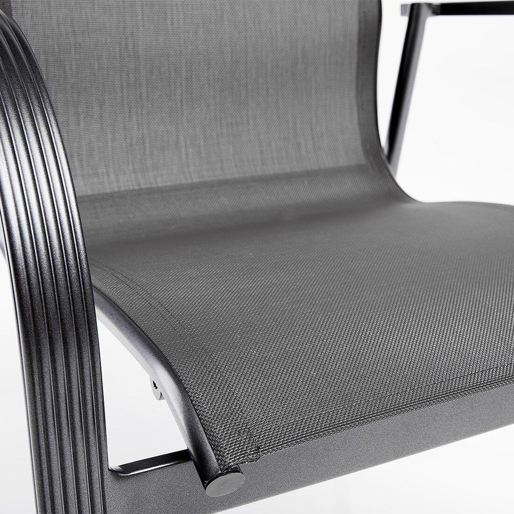 Stabelstol Tampa aluminium/textilen 58x63 cm - Kettler stabelt opp