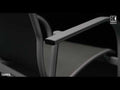 Stabelstol Tampa aluminium/textilen sølv/antrasitt forfra