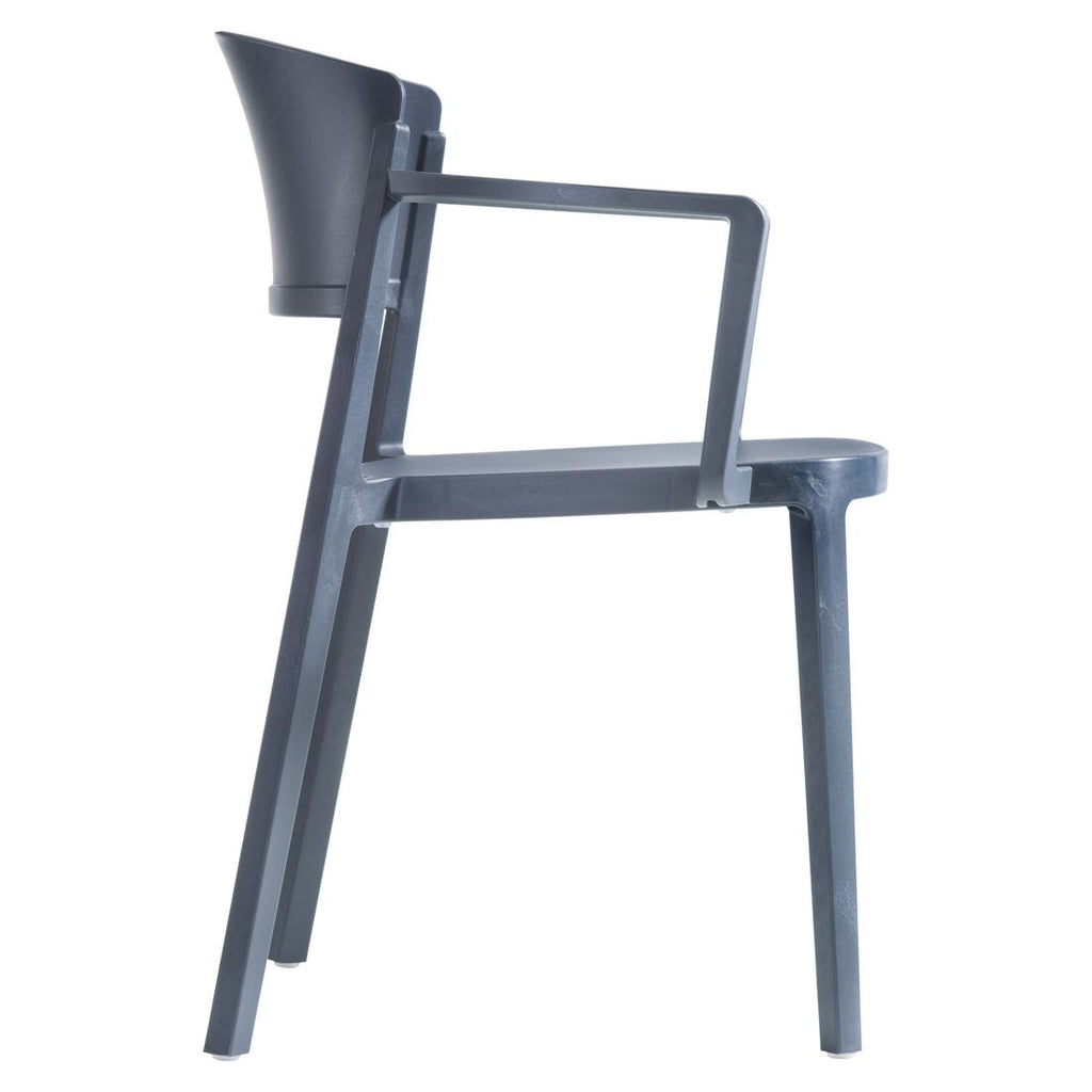 Stabelstol ute Abuela B plast 58x52,5 cm grå stables