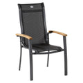 Stabelstol ute Alice aluminium/textilen 67x62,5 cm - Hartman forfra