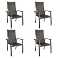 Stabelstol ute Alice sett aluminium/textilen Hartman forfra