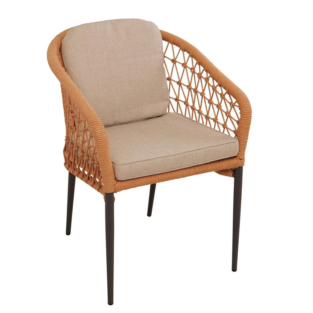 Stabelstol ute Arco aluminium/tau 58x62 cm - Sungörl forfra