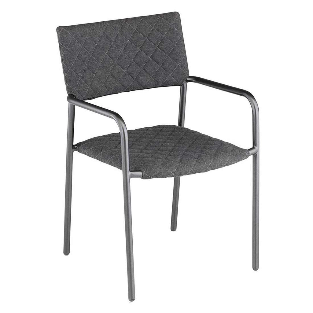 Stabelstol ute Benito aluminium Sunbrella 56 cm bakside