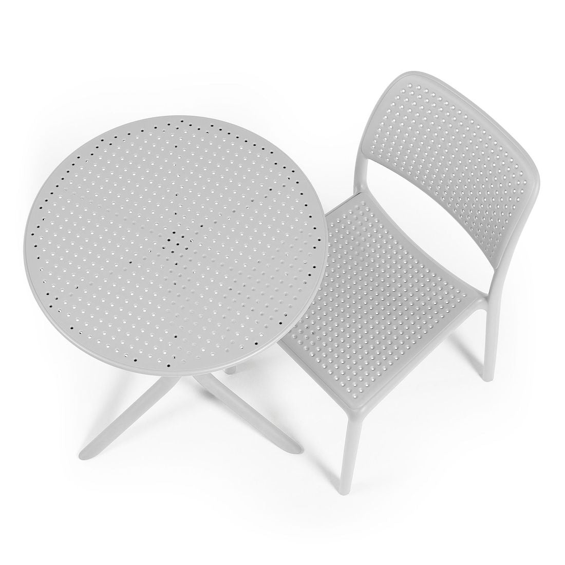 Stabelstol ute Bora Bistrot plast 49x54 cm - Nardi stablet