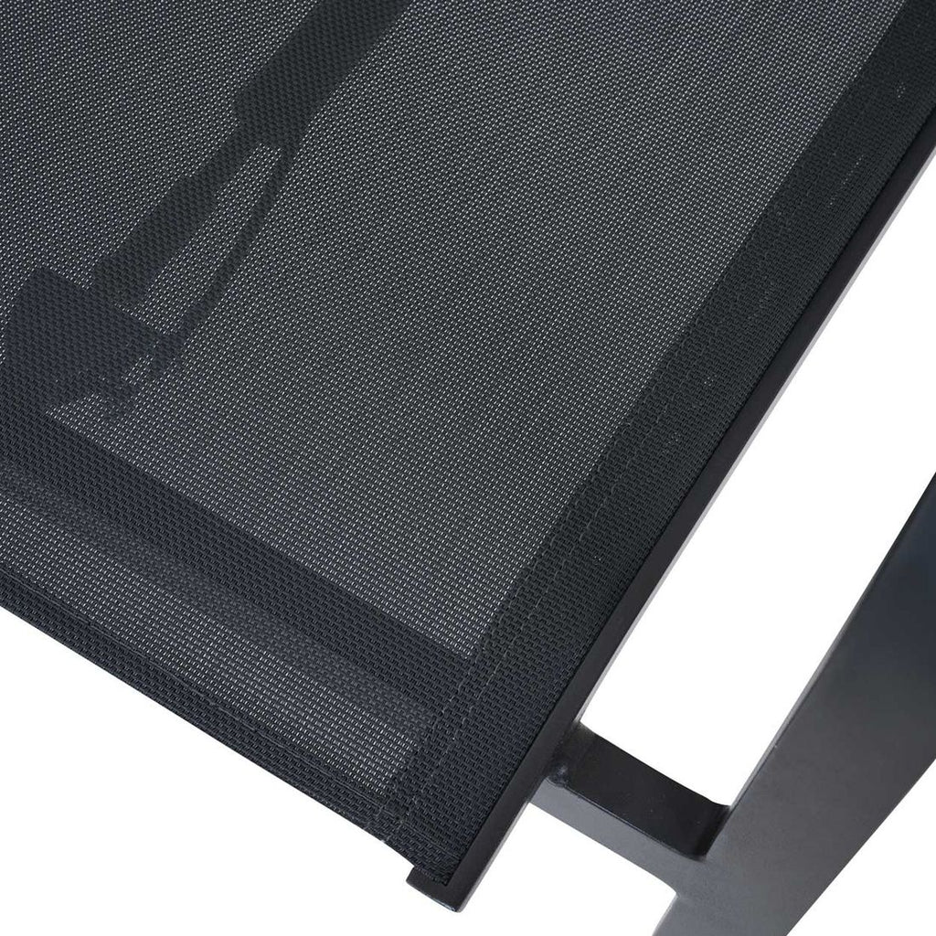 Stabelstol ute Carlton aluminium/tau regulerbar rygg - Siena Garden sideprofil