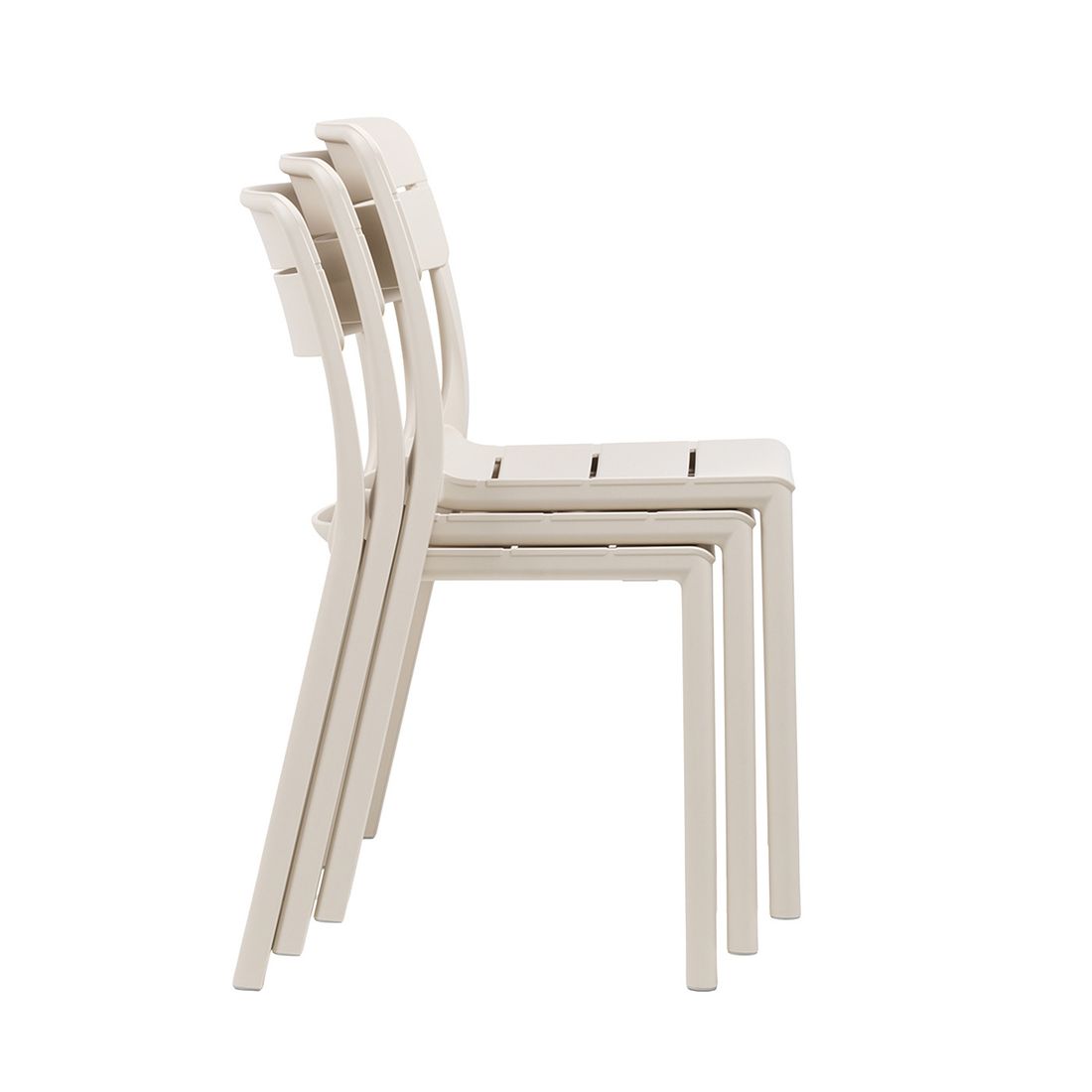 Stabelstol ute Cassia plast 49x50 cm Nardi detalj av sete