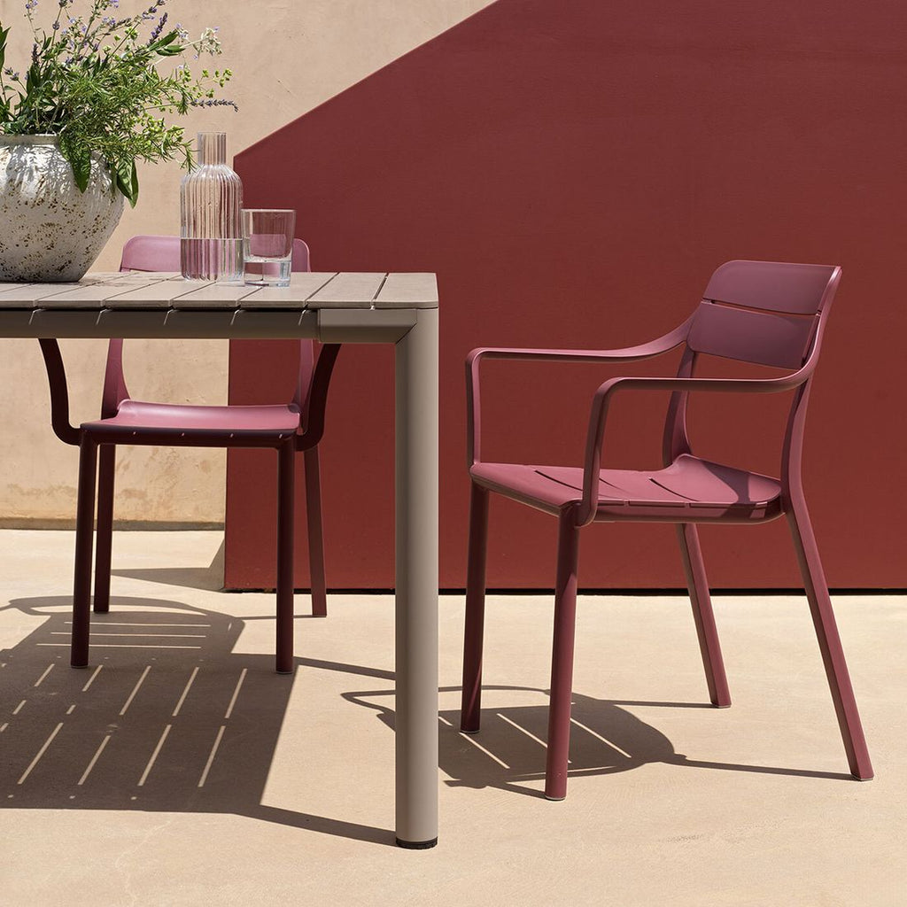 Stabelstol ute Cassia plast 59x57 cm - Nardi detalj av sete