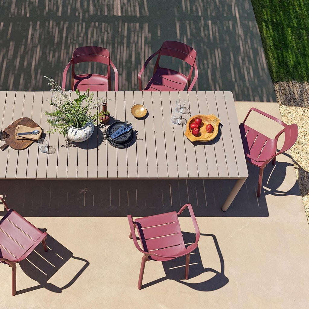 Stabelstol ute Cassia plast 59x57 cm - Nardi nærbilde av materiale