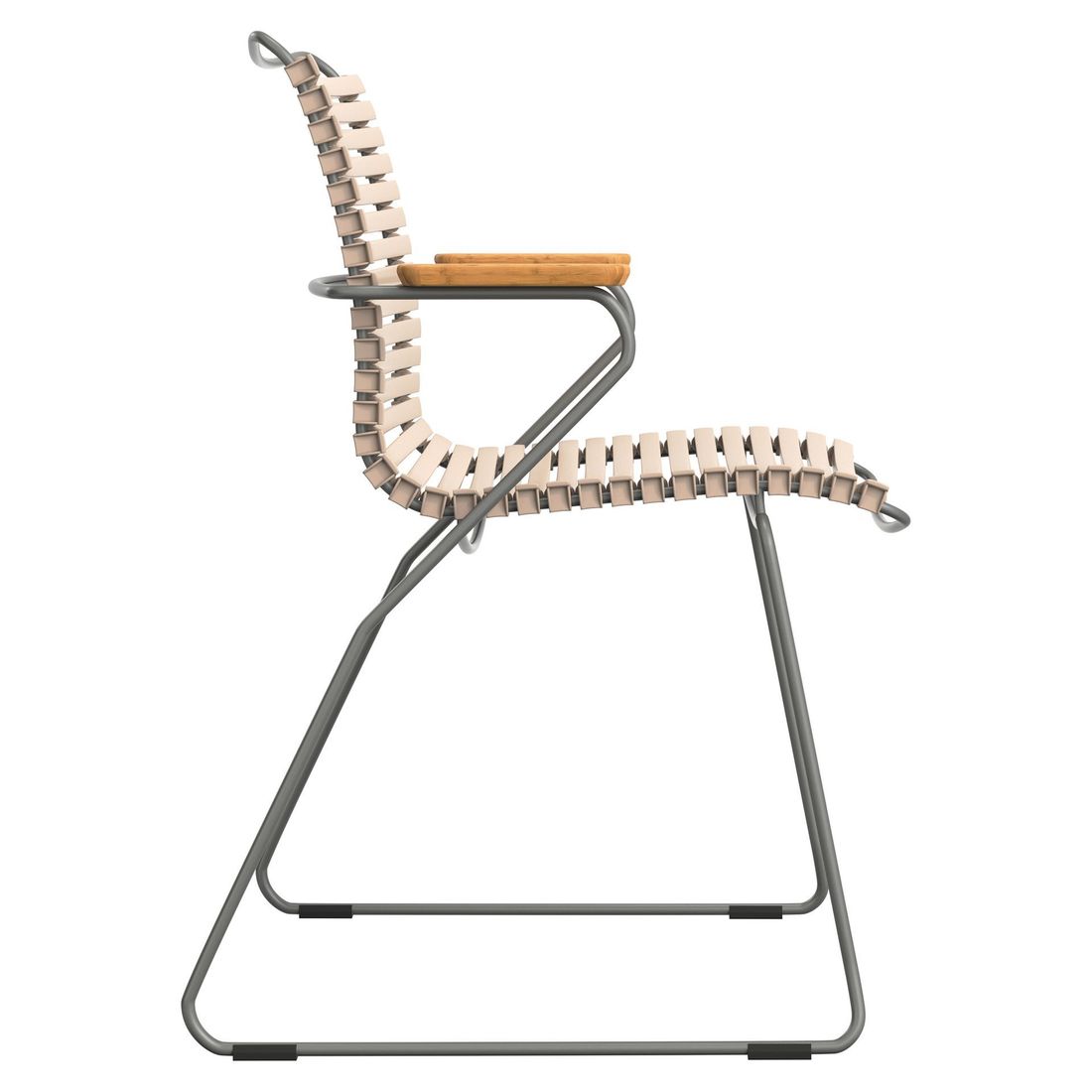 Stabelstol ute Click stål/plast 60,5x58 cm - Houe