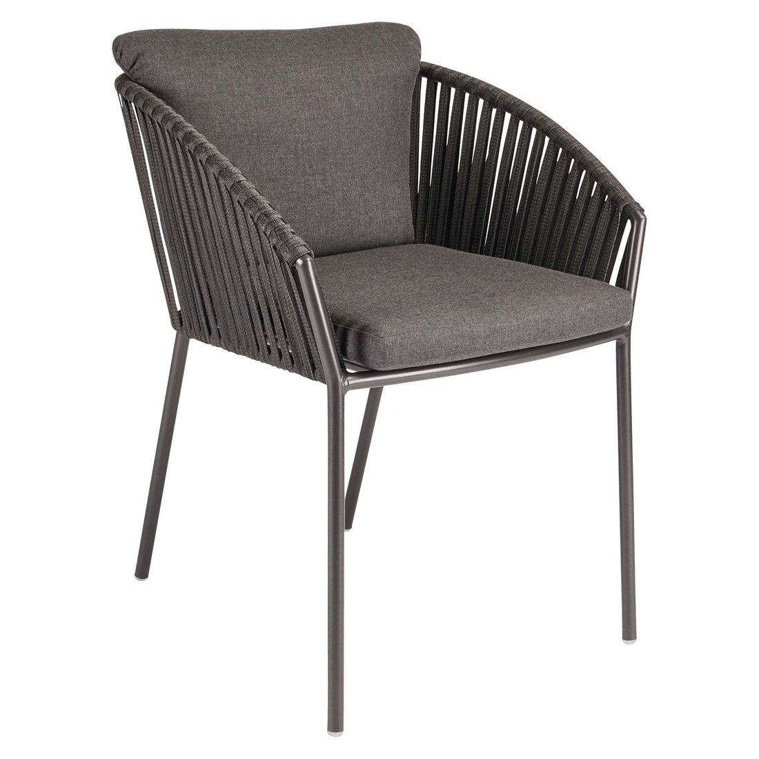 Stabelstol ute Cliff aluminium/tau med puter - Stern forfra