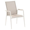 Stabelstol ute Costa aluminium/textilen 60,5 cm forfra