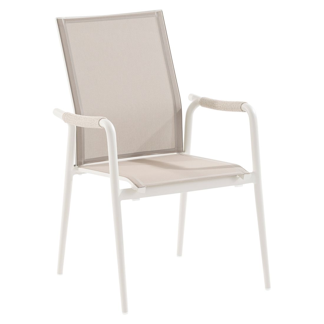 Stabelstol ute Costa aluminium/textilen 60,5 cm forfra