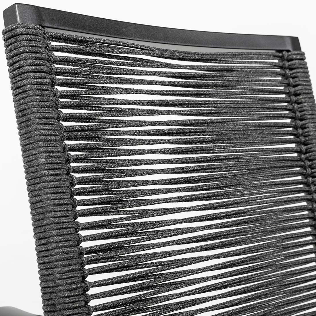 Stabelstol ute Diamond aluminium tau antrasitt Kettler stablet