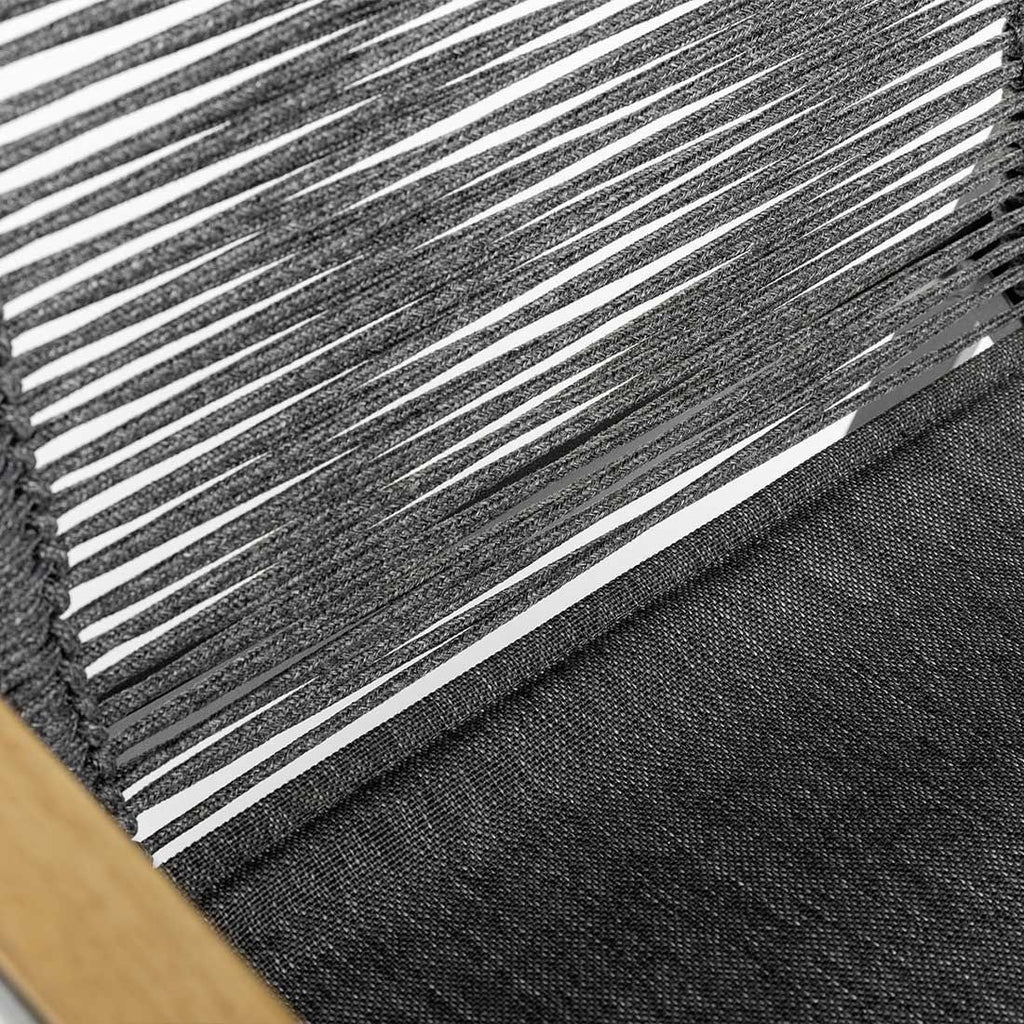 Stabelstol ute Diamond aluminium tau antrasitt Kettler armstøtte detalj