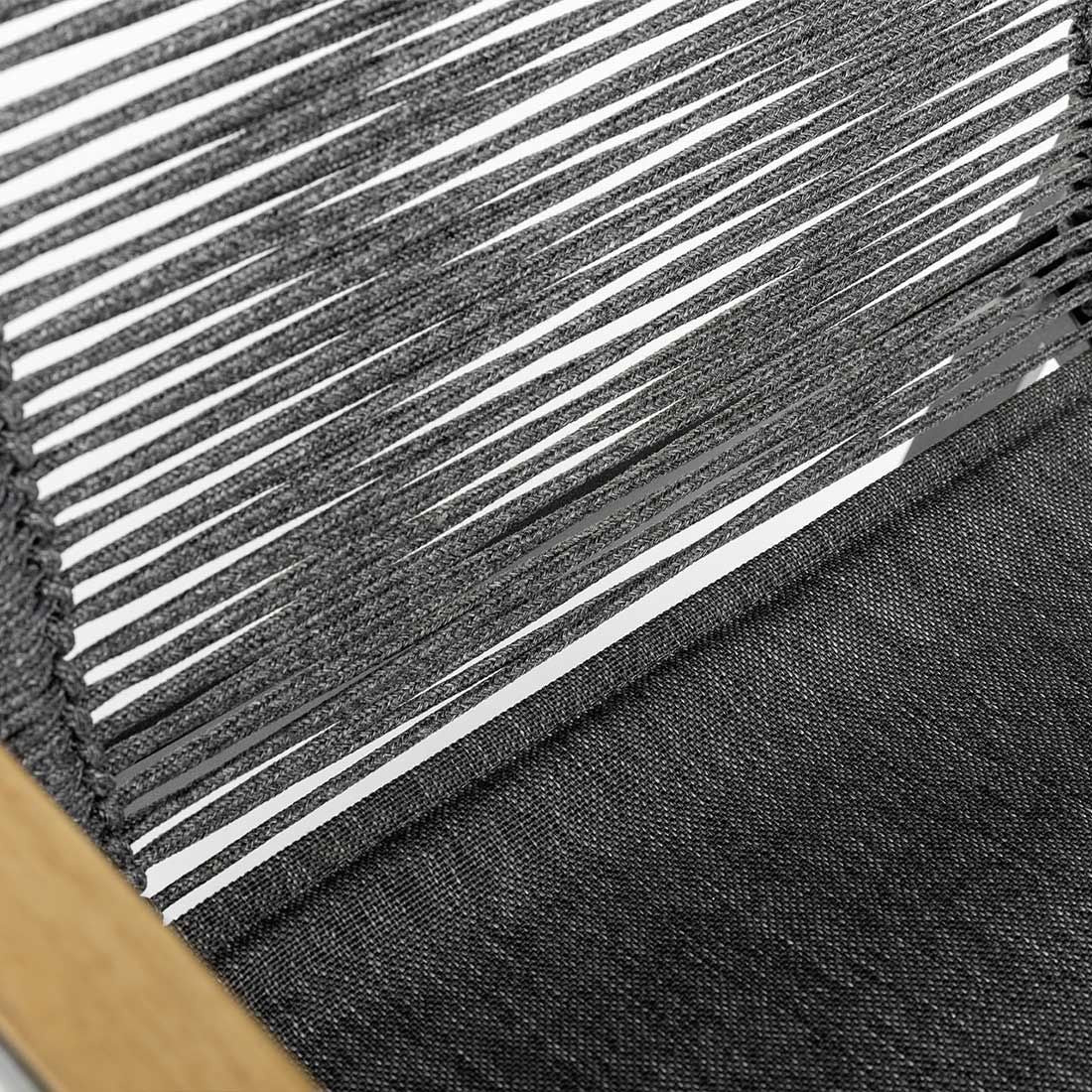 Stabelstol ute Diamond aluminium tau antrasitt Kettler armstøtte detalj