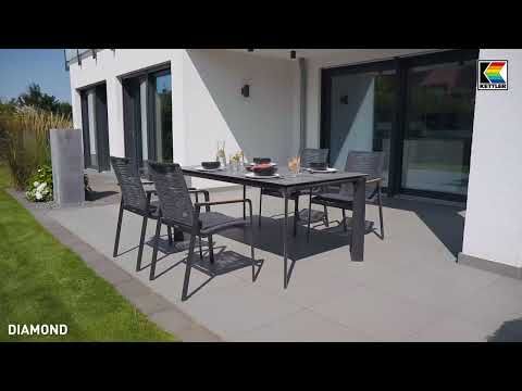 Stabelstol ute Diamond aluminium tau Kettler bakside