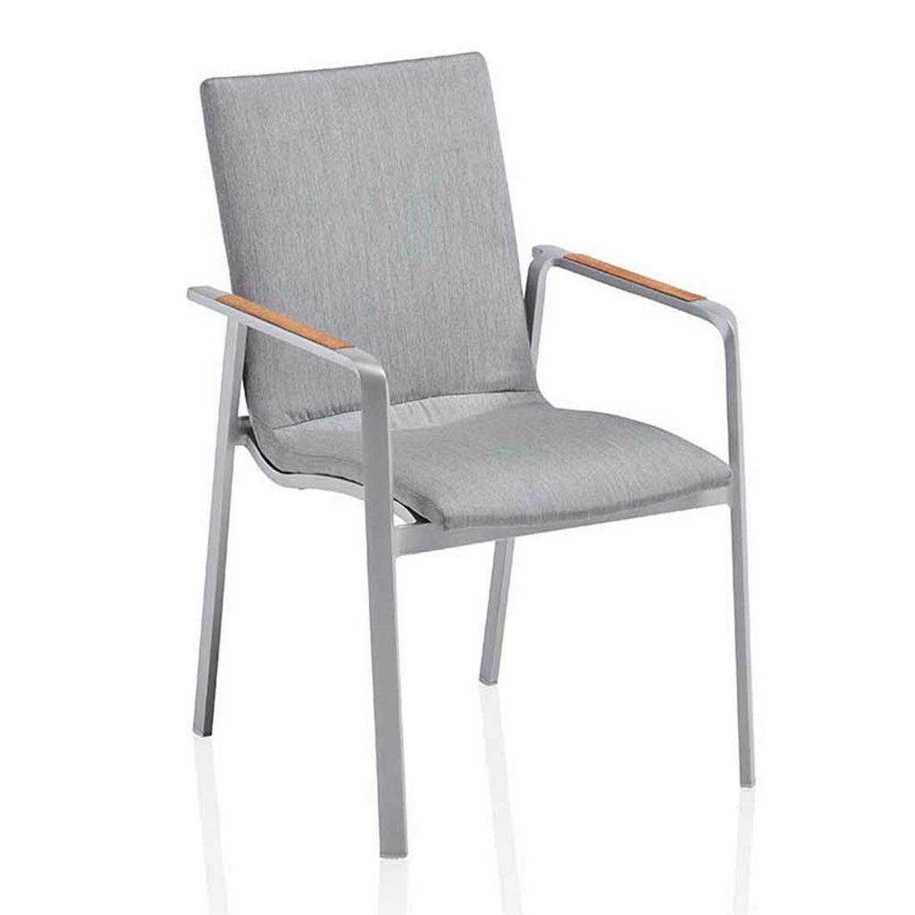 Detalj av Stabelstol ute Diamond aluminium/Sunbrella 57,5x62 cm materiale