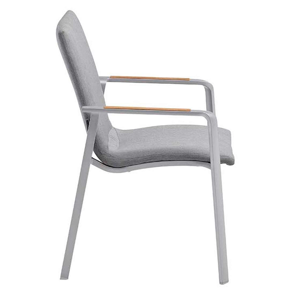 Armlener på Stabelstol ute Diamond aluminium/Sunbrella 57,5x62 cm