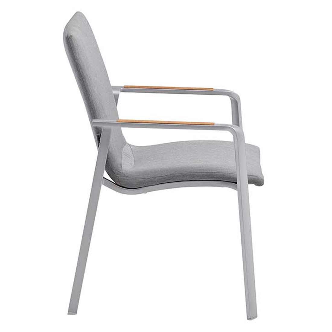 Armlener på Stabelstol ute Diamond aluminium/Sunbrella 57,5x62 cm