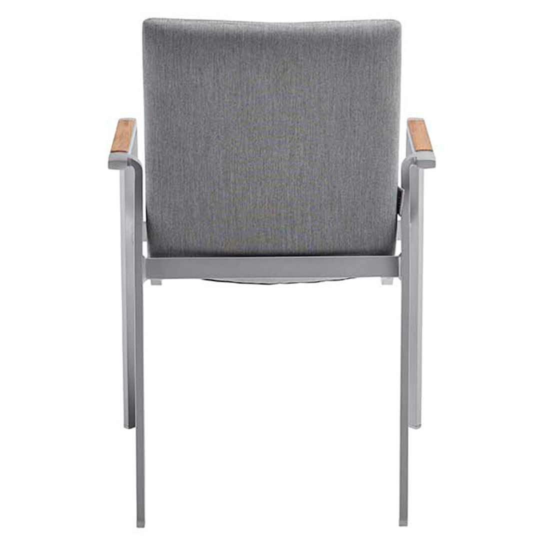 Sideprofil av Stabelstol ute Diamond aluminium/Sunbrella 57,5x62 cm