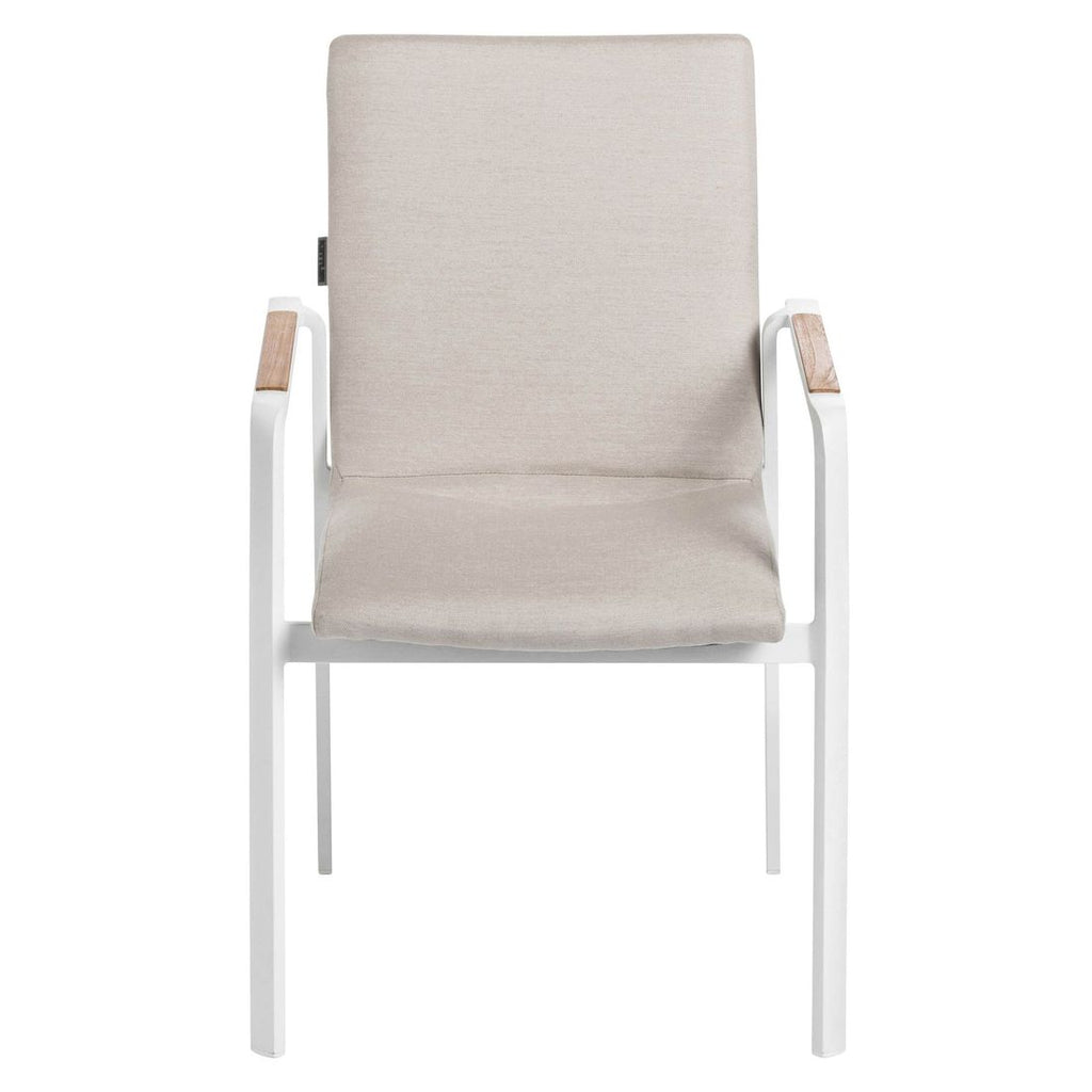 Stabelstol ute Diamond aluminium Sunbrella stabelbar funksjon
