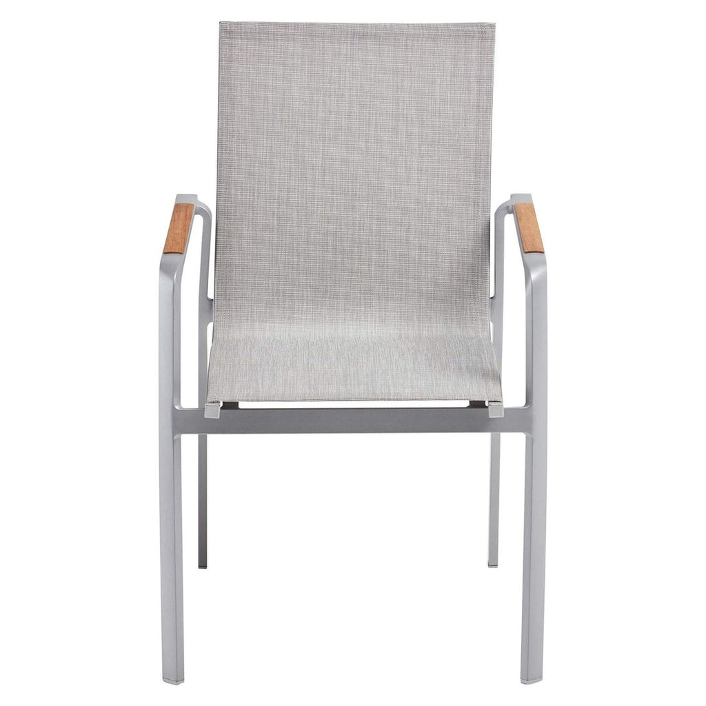Stabelstol ute Diamond aluminium/textilen sølv/lysgrå - Kettler