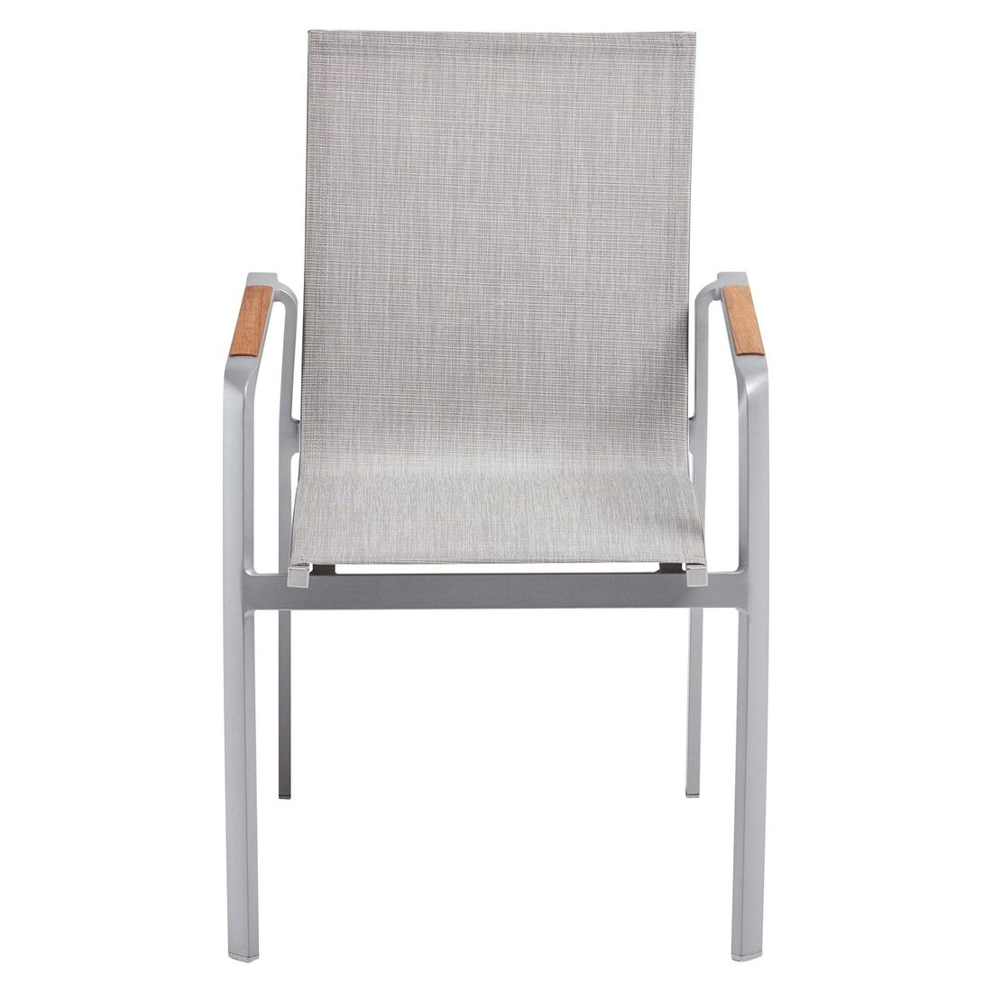 Stabelstol ute Diamond aluminium/textilen sølv/lysgrå - Kettler