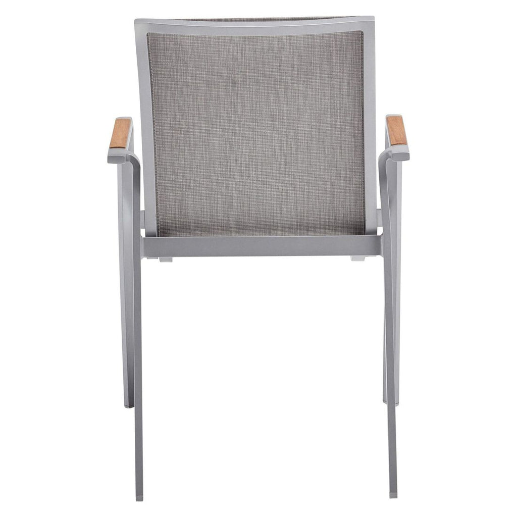 Stabelstol ute Diamond aluminium/textilen sølv/lysgrå - Kettler