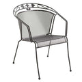 Stabelstol ute Elegance metall 60,5x74 cm Royal Garden forfra