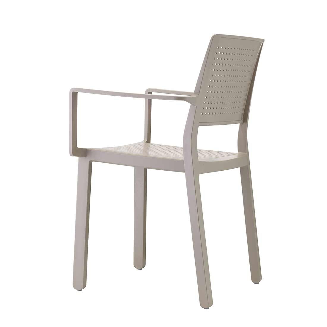 Stabelstol ute Emi plast 46x48 cm - Scab Design bakside