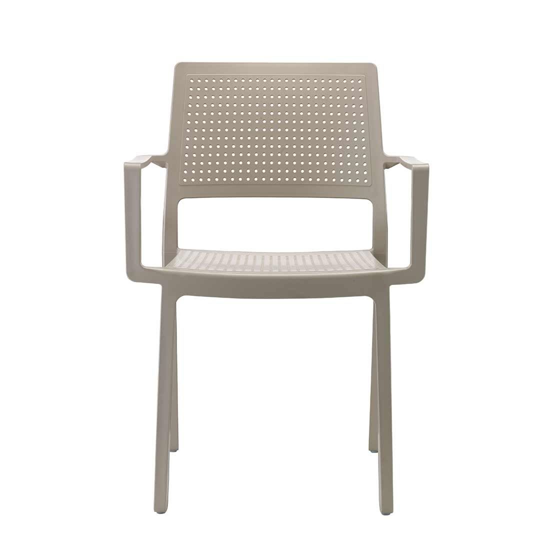 Detalj av Stabelstol ute Emi plast 46x48 cm - Scab Design i Dove Grey