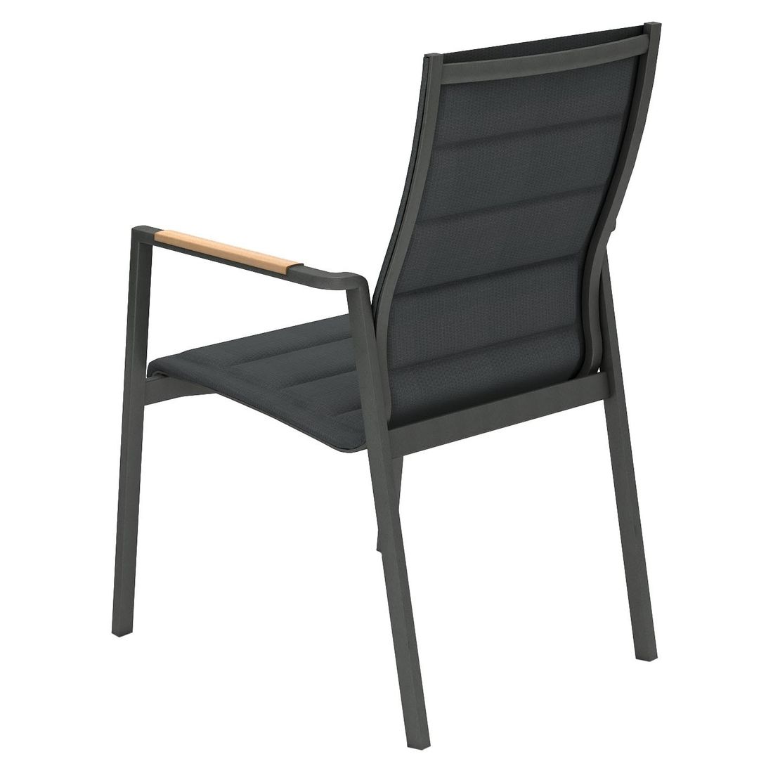 Stabelstol ute Espoo aluminium/textilen 61x64,5 cm bakside