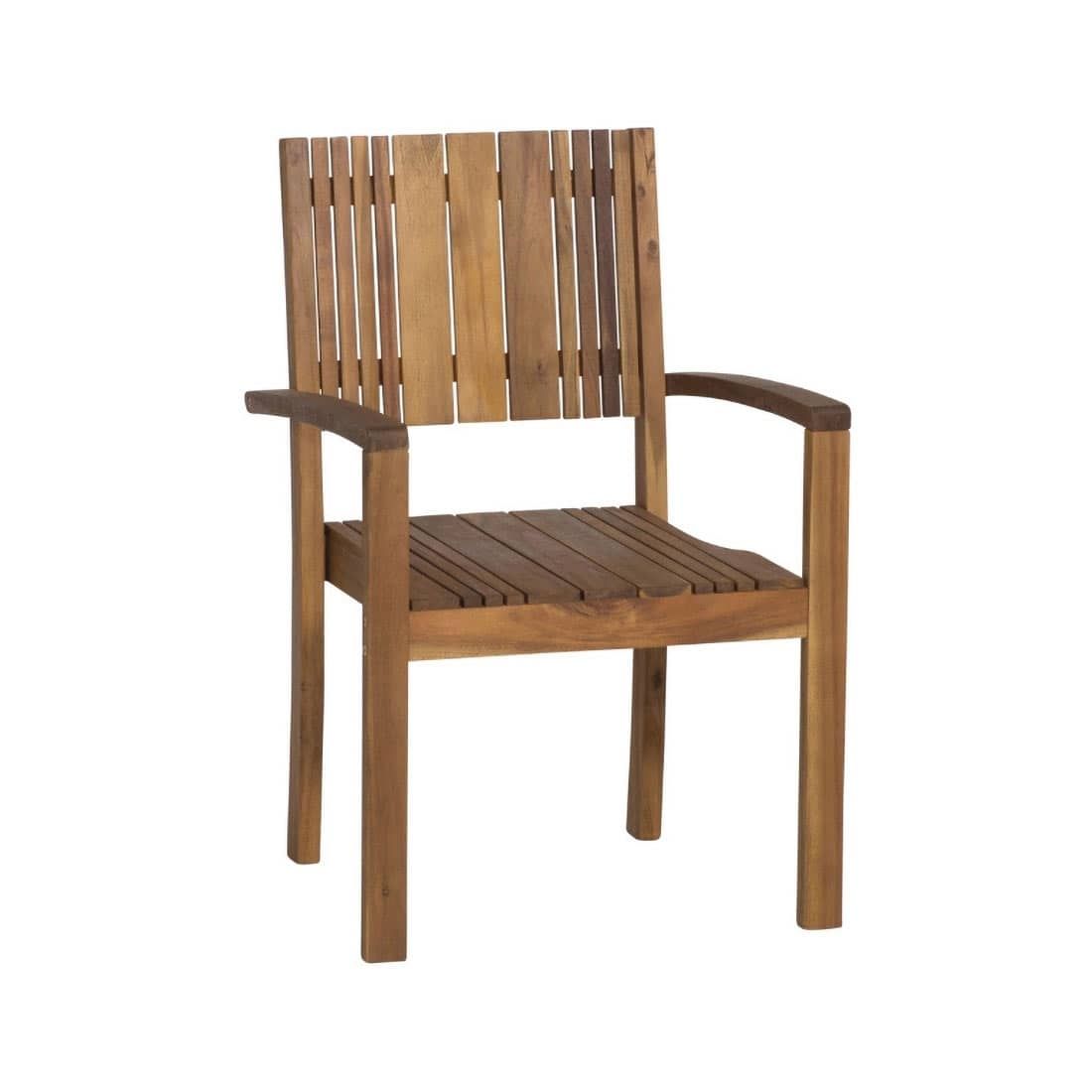 Stabelstol ute Falun akasie 61x58 cm forfra