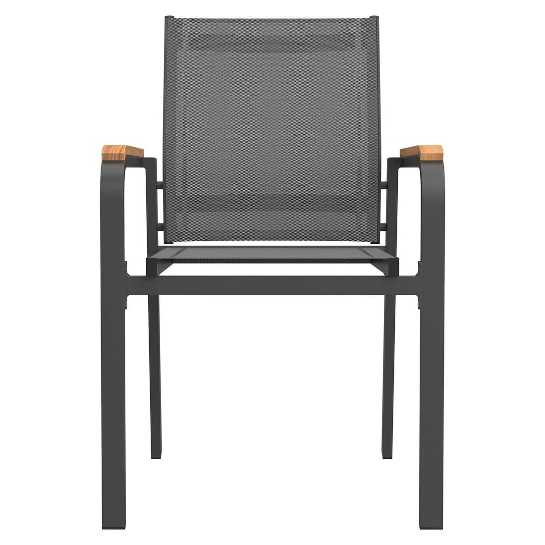 Montert Stabelstol ute Florenz aluminium/textilen antrasitt på terrasse
