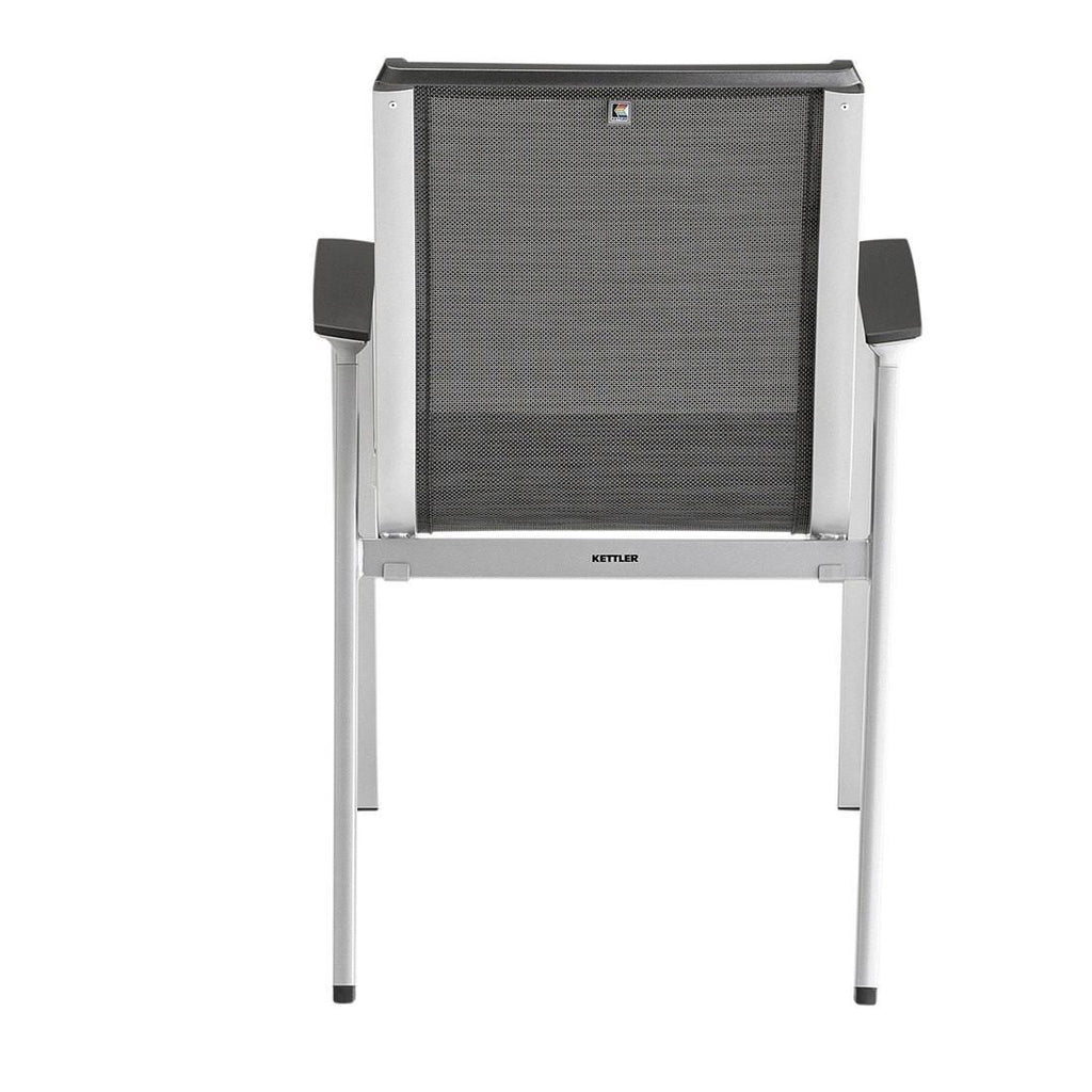 Sideprofil stabelstol ute Forma II aluminium/textilen