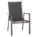 Stabelstol ute Futosa aluminium tekstilen 64,5x69 cm forfra
