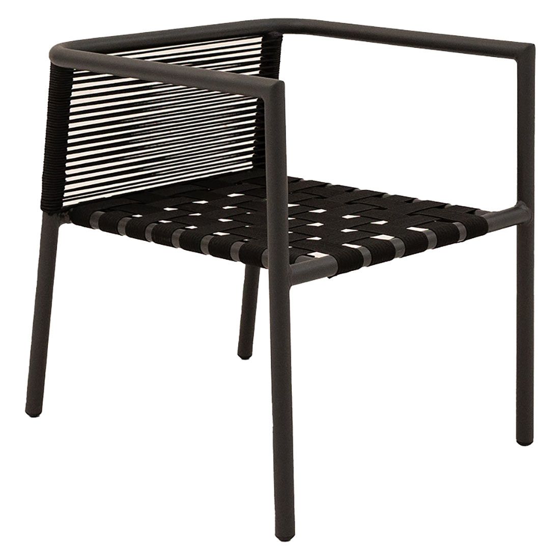 Stabelstol ute Horizon aluminium med puter 57 cm nærbilde pute