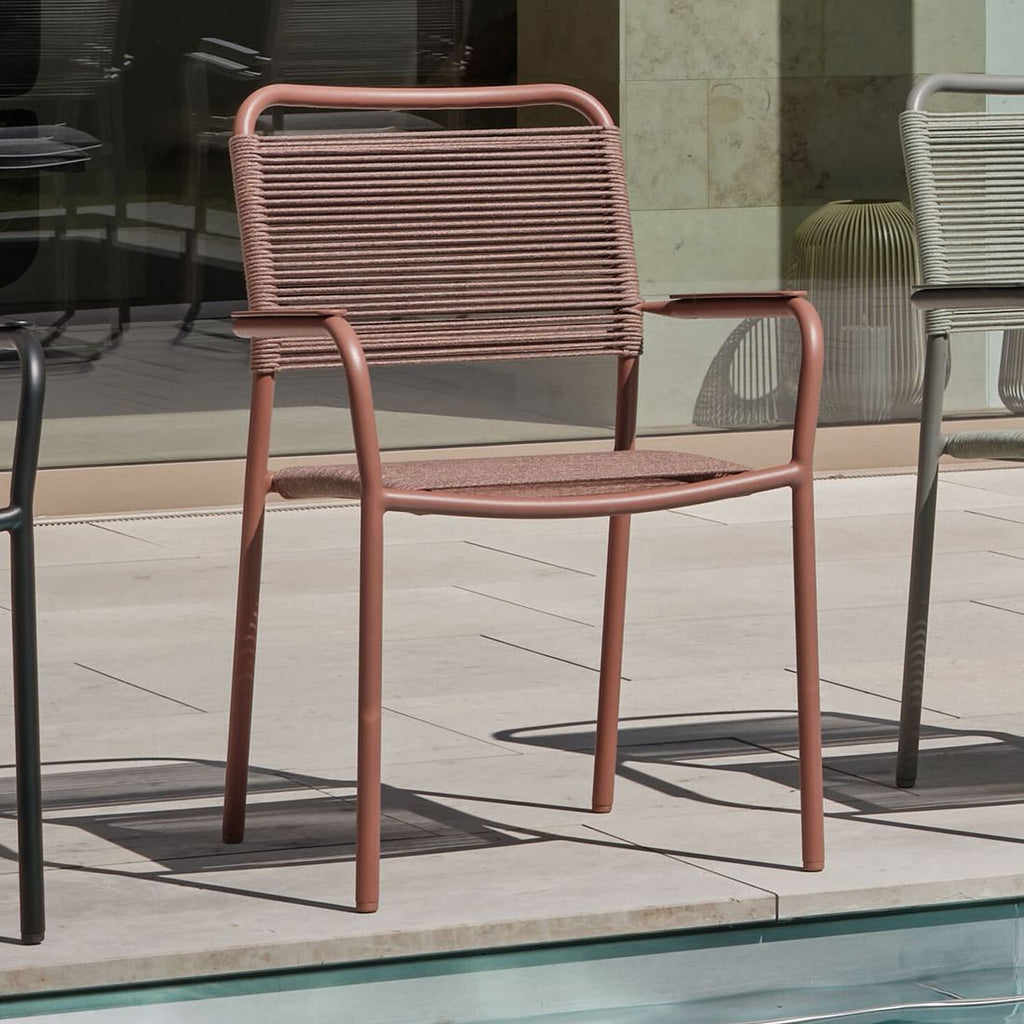Stabelstol ute Joris aluminium tau 59x61 cm Stern bakside