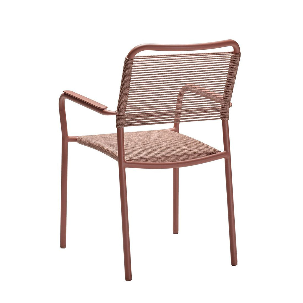 Stabelstol ute Joris aluminium tau 59x61 cm Stern montert i hage