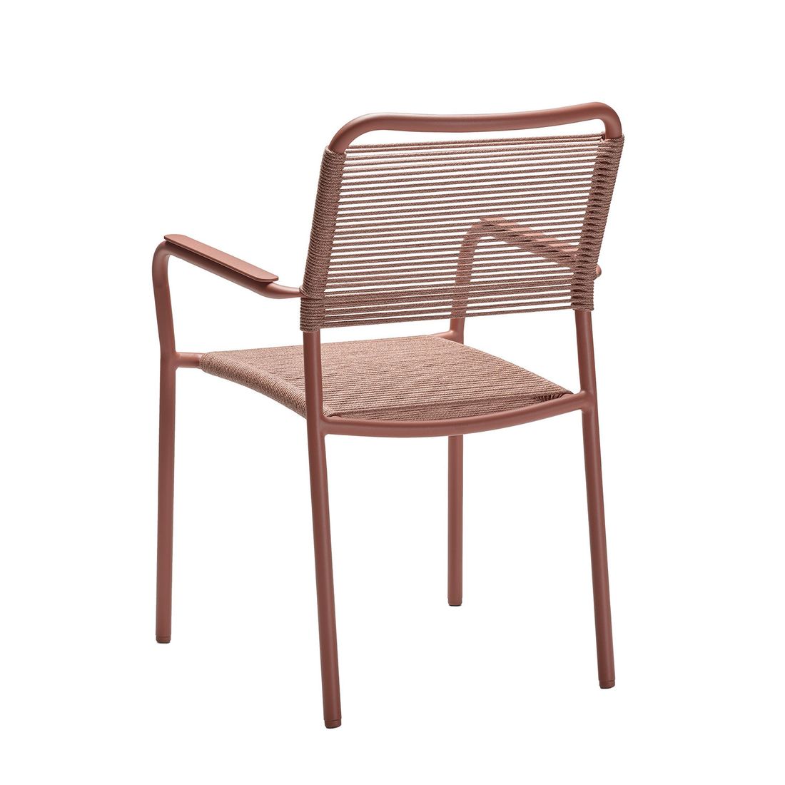 Stabelstol ute Joris aluminium tau 59x61 cm Stern montert i hage