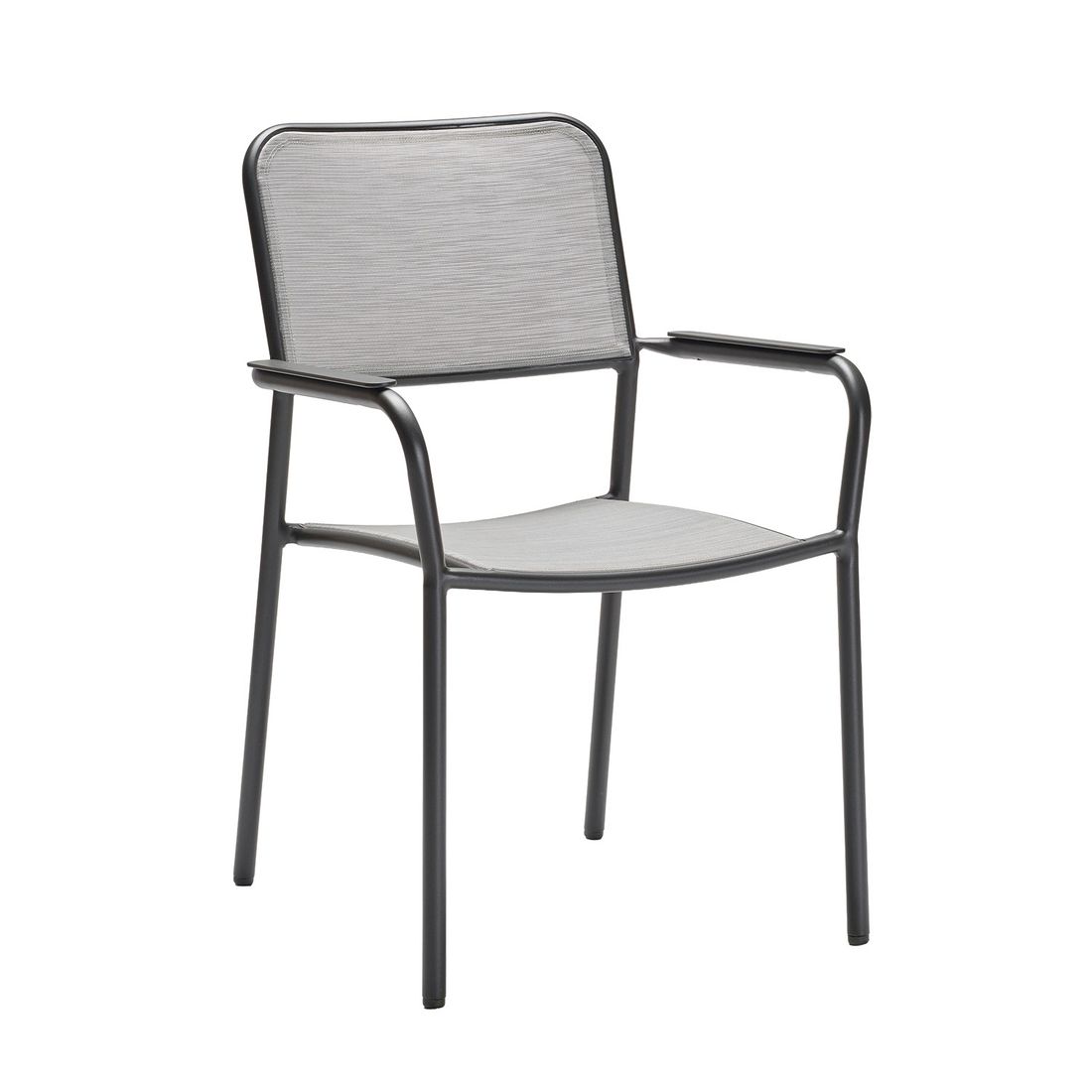Stabelstol ute Joris aluminium/textilen 59x61 cm - Stern forfra