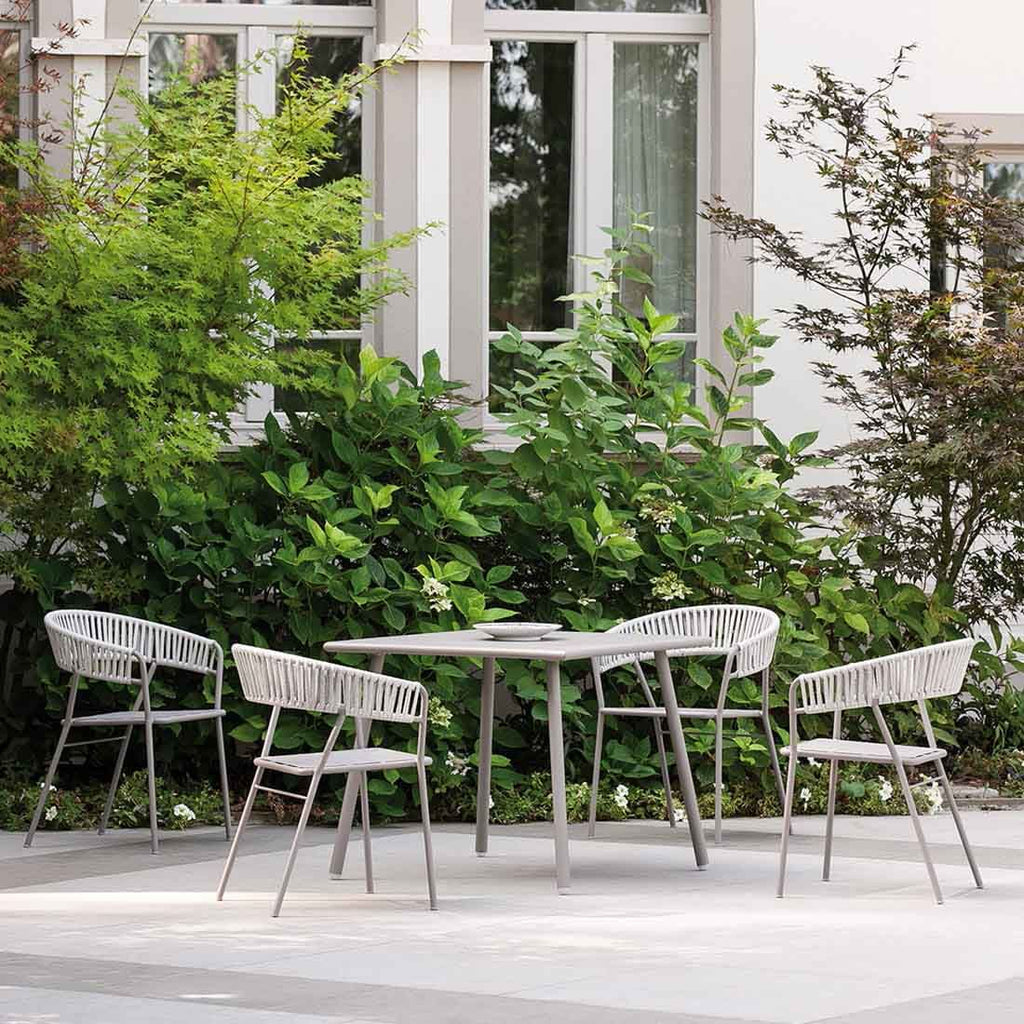 Montert Stabelstol ute Key West stål/tau fango på terrasse