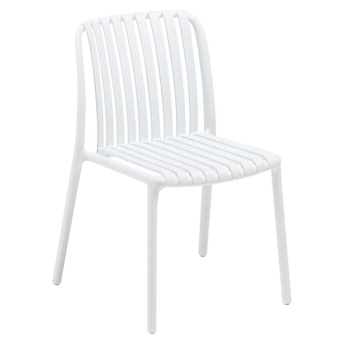 Stabelstol ute Lago plast 55x56 cm forfra