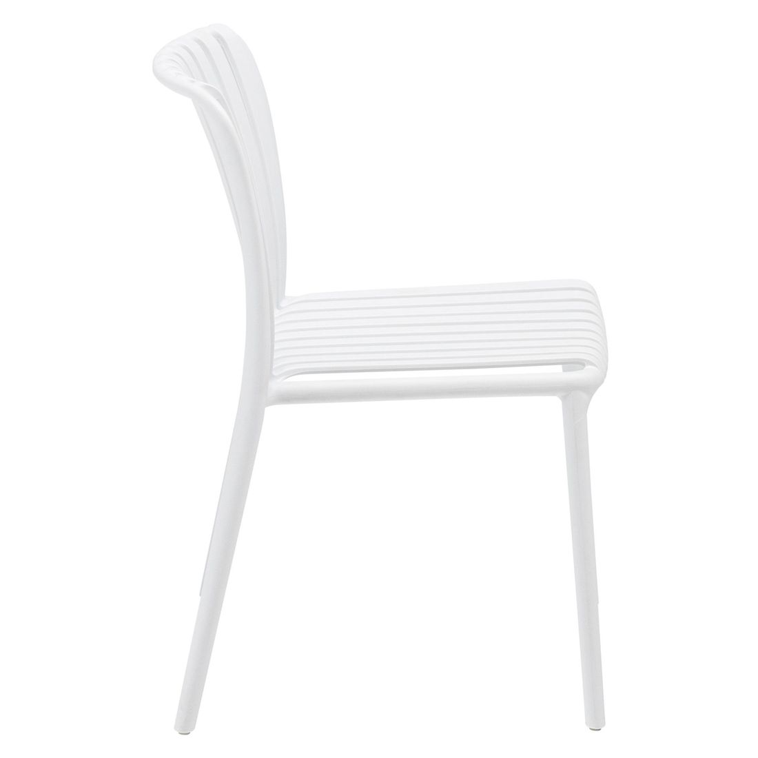 Nærbilde av Stabelstol ute Lago plast 55x56 cm materiale