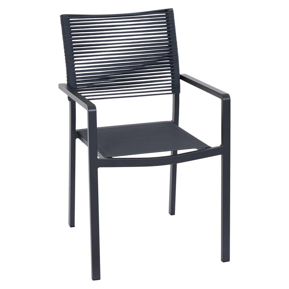 Stabelstol ute Leeds aluminium tau front
